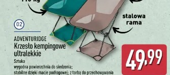 Adventuridge Krzesło kempingowe ultralekkie