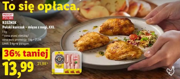 RZEŻNIK Polski kurczak - mięso z nogi, XXL