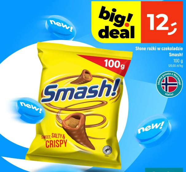 Słone rożki w czekoladzie Smash!