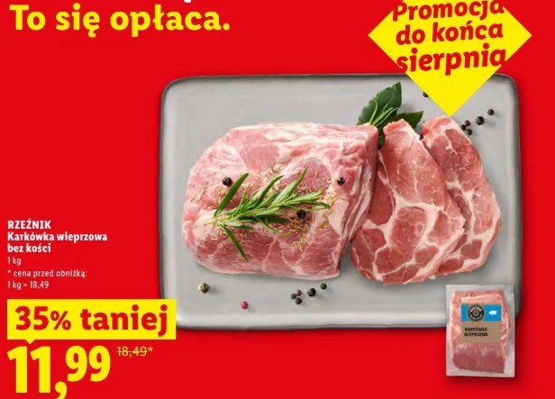 Rzeźnik Karkówka wieprzowa bez kości