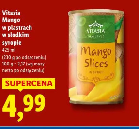 Vitasia Mango w plastrach w słodkim syropie