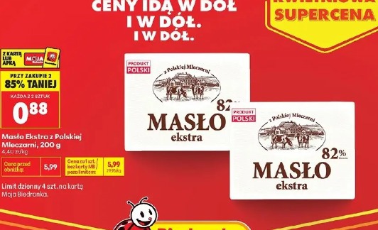 Masło Ekstra z Polskiej Mleczarni