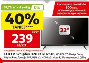 LED TV 32" Qilive 32EH31/H251B