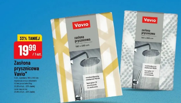 Zasłona prysznicowa Vavio