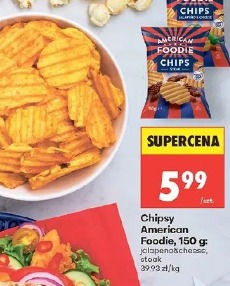Chipsy American Foodie jalapeno&cheese, stek