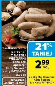 Kiełbasa biała parzona Z NASZEJ WĘDZARNI