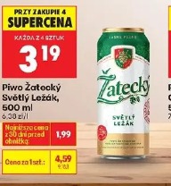 Piwo Žatecký Světlý Ležák