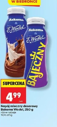 Napój mleczny deserowy Bakoma Wedel