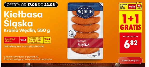 Kiełbasa Śląska Kraina Wędlin