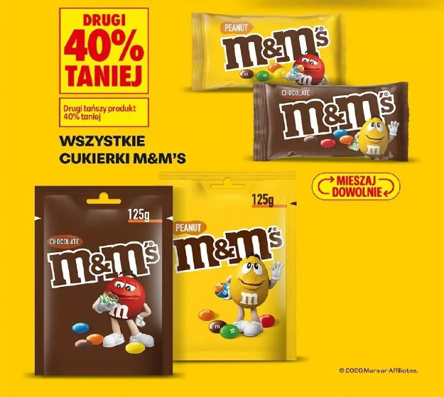 Wszystkie cukierki M&M's