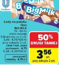 Lody na patyku TRIO BIG MILK