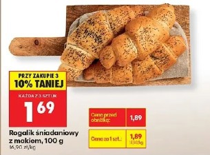 Rogalik śniadaniowy z makiem