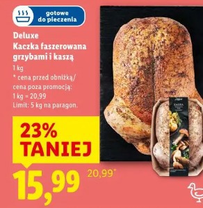 Deluxe Kaczka faszerowana grzybami i kaszą
