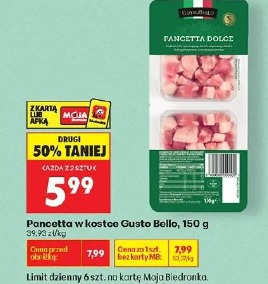 Pancetta w kostce Gusto Bello