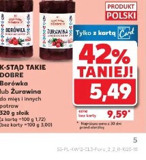 Borówka lub Żurawina do mięs i innych potraw K-Stąd Takie Dobre