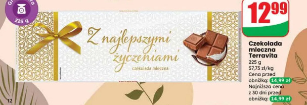 Czekolada mleczna Terravita