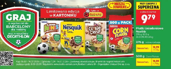 Płatki śniadaniowe Nestlé
