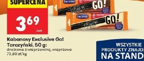 Kabanosy Exclusive Go! Tarczyński drobiowe z wieprzowiną