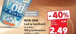 New One Lód w kostkach w kubku