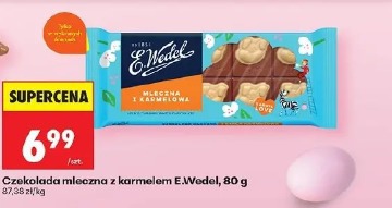 Czekolada mleczna z karmelem E.Wedel