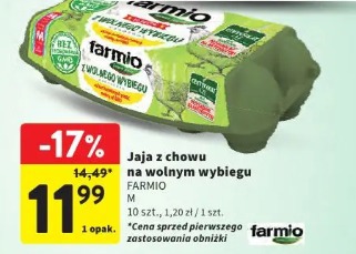 Jaja z chowu na wolnym wybiegu Farmio