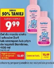 Żel do mycia ciała i włosów 2w1 lub szampon lub płyn do kąpieli Bambino, 400 ml
