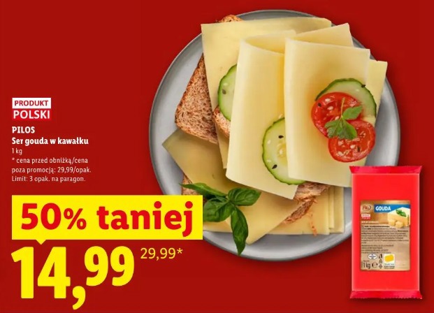 PILOS Ser gouda w kawałku 
