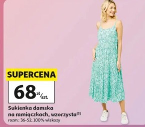 Sukienka damska na ramiączkach, wzorzysta