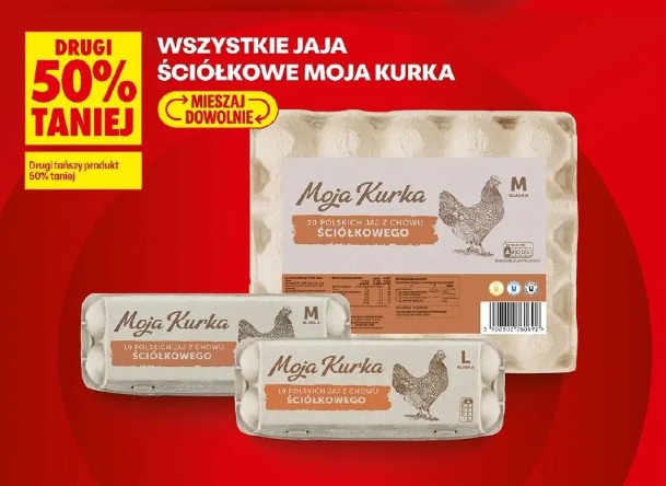 Wszystkie jaja ściółkowe Moja Kurka drugi 50% taniej