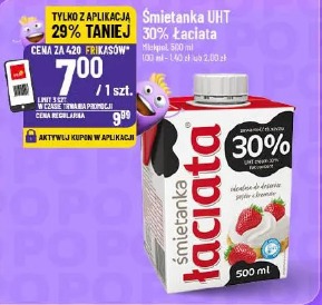 Śmietanka UHT 30% Łaciata