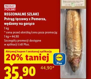 Regionalne Szlaki Pstrąg tęczowy z Pomorza, wędzony na gorąco