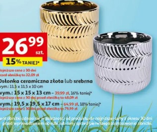 Osłonka ceramiczna złota lub srebrna