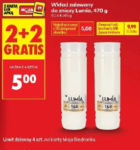 Wkład zalewany do zniczy Lumia