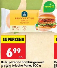 Bułki pszenne hamburgerowe w stylu brioche Pano