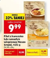 Filet z kurczaka lub rumstyk wieprzowy Nasze Smaki