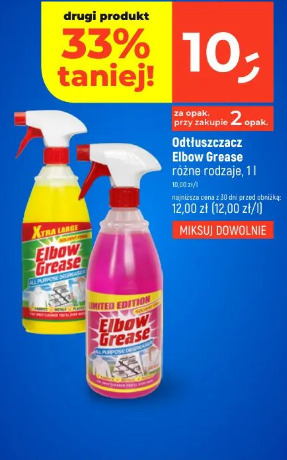 Odtłuszczacz Elbow Grease różne rodzaje