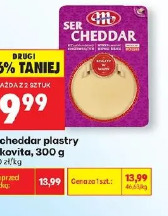 Ser cheddar plastry Mlekovita