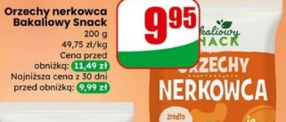 Orzechy nerkowca Bakaliowy Snack