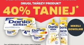 Wszystkie serki i jogurty Danio Danone