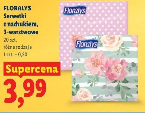 Floralys Serwetki z nadrukiem, 3-warstwowe