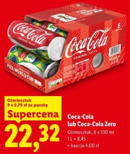 Coca-cola lub Coca-cola Zero