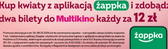 Bilet Multikino z aplikacją żappka
