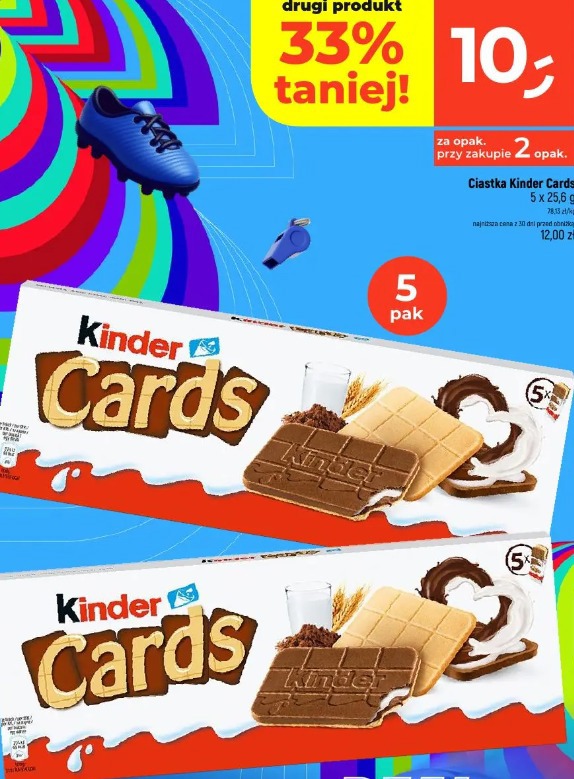 Ciastka Kinder Cards