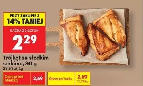 Trójkąt ze słodkim serkiem