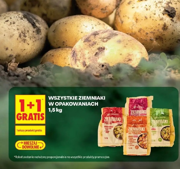 Polski ziemniak wszystkie ziemniaki w opakowaniach