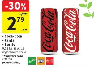 Coca-Cola, Fanta, Sprite napój gazowany