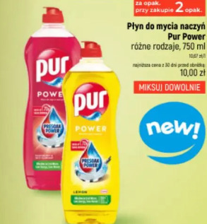 Płyn do mycia naczyń Pur Power
