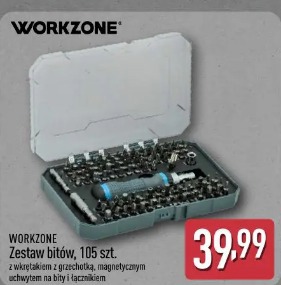 Workzone Zestaw bitów, 105 szt.