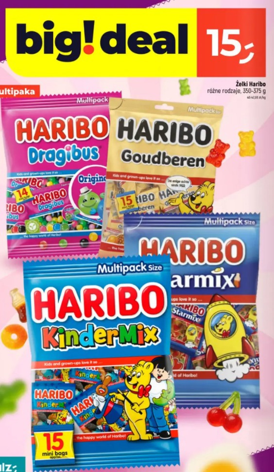 Żelki Haribo różne rodzaje