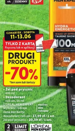 Żel pod prysznic L'Oréal Men Expert hydra energetic carbon protect